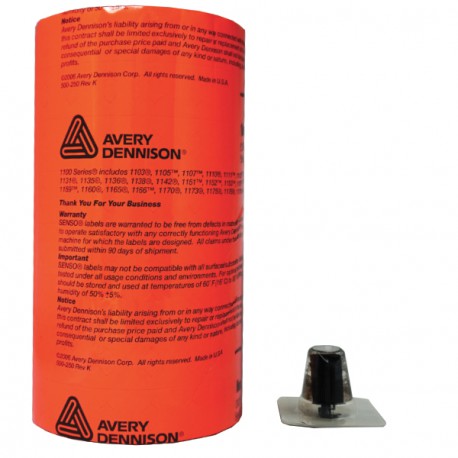 ETIQUETTES 1153 Fluo Rouge 25 x 31 mm