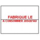 ETIQUETTES 1136 FABRIQUE LE / A CONSOMMER JUSQU'AU 20 x 16 mm
