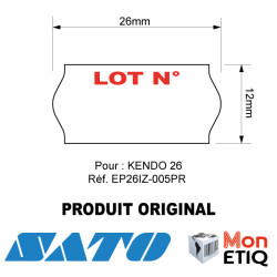 ETIQUETTES KENDO 26 Blanches Lot n°