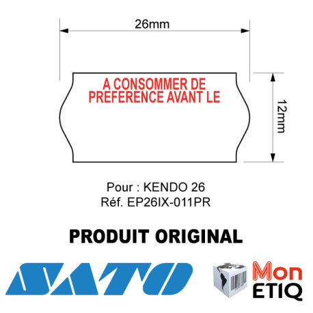 ETIQUETTES KENDO 26 A consommer de préférence avant le